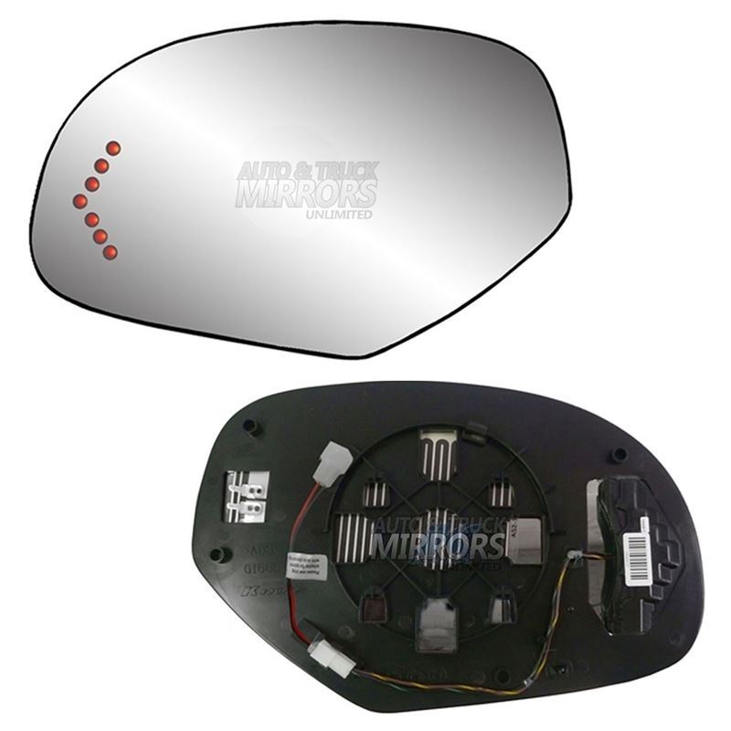 Fits 0813 Chevrolet Tahoe Driver Side Mirror Glass with Back Plate