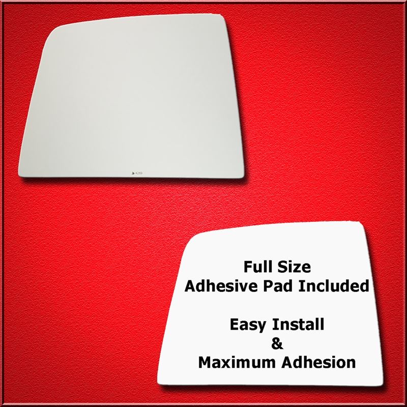 Mirror Glass Replacement + Full Adhesive for 10-20 Toyota Tundra Driver